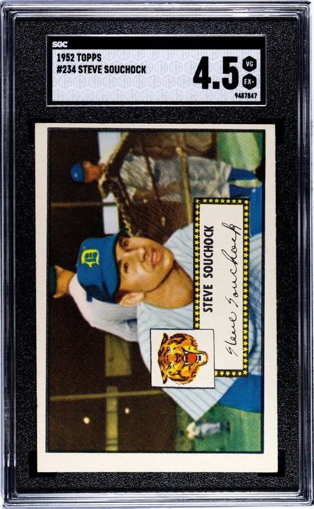 1952 Topps #234 Steve Souchock SGC 4.5 VG-EX+ Tigers
