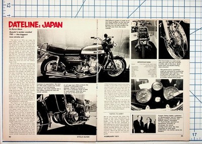 1971 Suzuki GT750 Water-Cooled Two-Stroke Motorcycle Article Cycle Guide