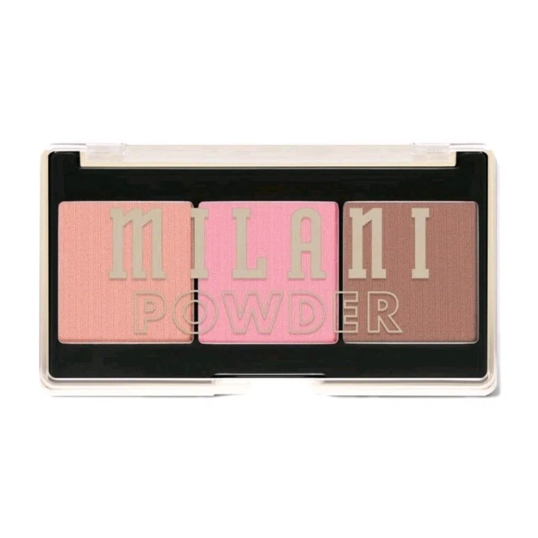 2 PK Milani Cheek Kiss Powder Blush Trio 120 Golden Hour Glow - Image 2 of 4