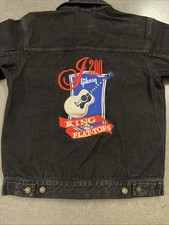 Gibson Guitar Embroidered Denim Jacket Vintage J200 King Of The Flat-Tops