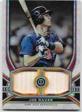 2023 Topps Tribute Joe Mauer 71/199 Dual Relic Game Used Bat Card #DR-JM