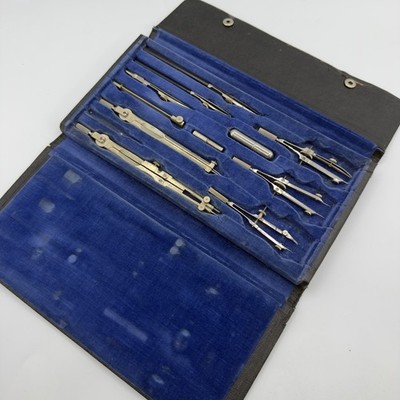 VTG K&E Doric Favorite No 9526C Drafting Instrument Set Compass Divider Case