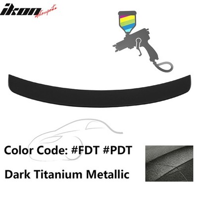 Fits 11-23 Chrysler 300 300C 300S ABS #FDT Dark Titanium Metallic Trunk Spoiler