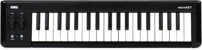 37-Key USB Keyboard Controller, Bus-powered, Black - Compact Music Production