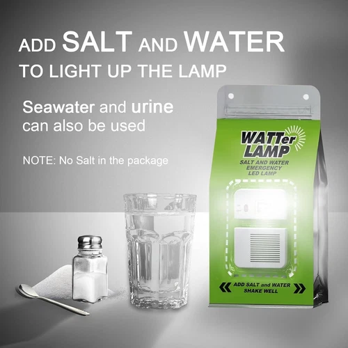 2 Pack Emergency Salt Water Lamp Portable Lantern - Bild 4 von 7