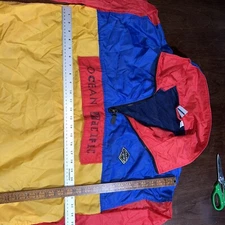 Vintage OP Jacket large windbreaker  90s Ocean Pacific Color Block Quarter Zip