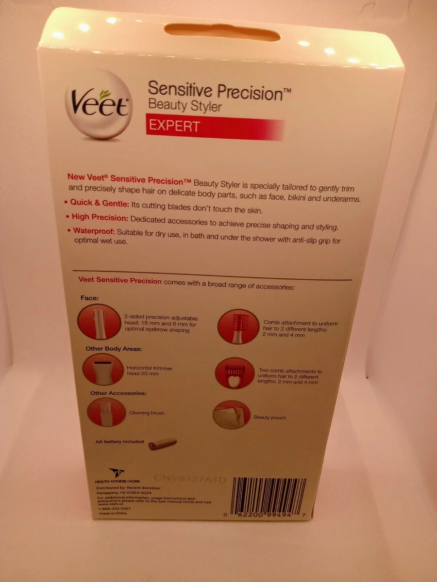 Veet Sensitive Precision Beauty Styler Expert Trimmer Bikini Brow.