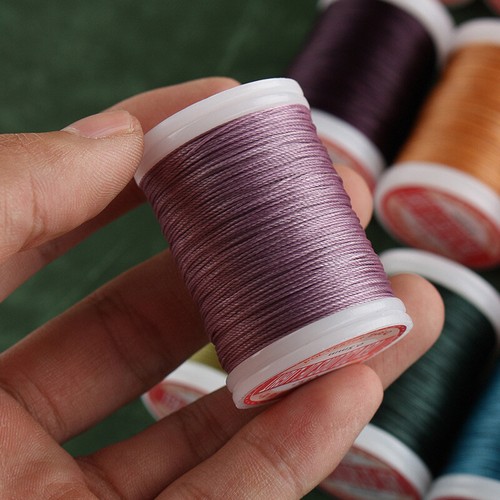 0.5mm Round Waxed Thread for Leather Craft Sewing Polyester Cord Wax Strings - Picture 5 of 34
