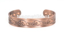 Motorcycle - Solid Copper High Power Magnetic Bangle Bracelet Cuff - BG71C
