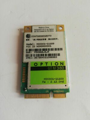 WiFi Karte für Acer Aspire ONE AOA 110 - 150 - ZG5 GSM UMTS QUALCOMM GT M 380 