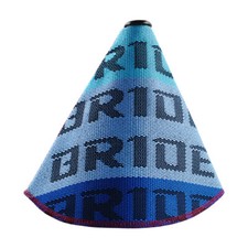 Bride Fabric Mix Blue Shift Knob Shifter Boot Cover Mtat Transmission Universal Bride Fabric Mix Blue Shift Knob Shifter Boot Cover Mtat Transmission Universal