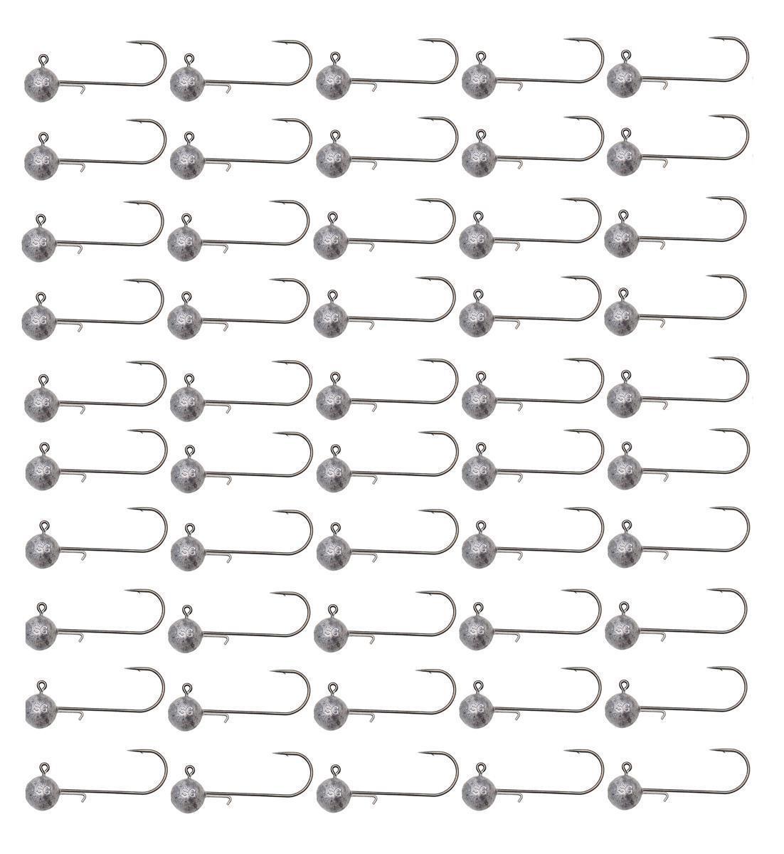 Насадки Savage Gear Ball Jig Heads Размер 8/0, 40 г, 50 штук, Не содержащие свинца, в упаковке XXL