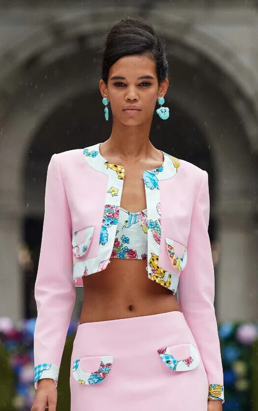 スカート MOSCHINO COUTURE Woman Skirt Blue 01155533 8510 Moschino Couture 2 PIECE SKIRT SET CALICO ANIMAL FANTASY