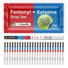 TN Scientific FYL & XYL Drug Test Strips [25 Pack] Powder, Liquid, & Urinalysis