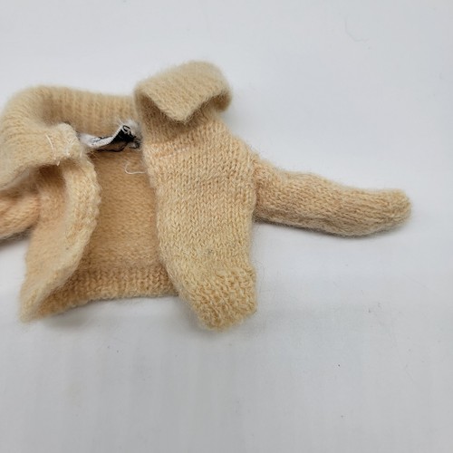 Barbie vintage CARDIGAN PAK 1962 panna BIANCO lana no riparazioni no fori - Foto 2 di 9