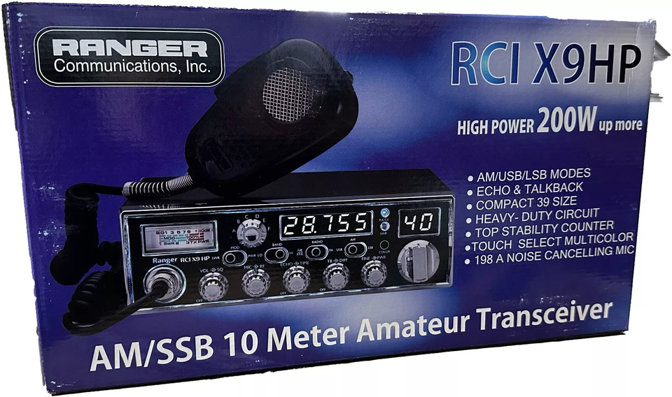 Ranger Rdi Ranger RCI-X9HP 175 Watt High Power 10 Meter Radio AM, USB/LSB Modes ...
