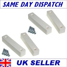 2 Burglar Alarm Door Contacts White Surface 5 Screw Magnetic Reed Contact type