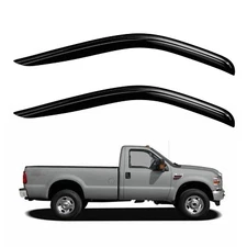 Window Rain Guards Compatible with 2008 2009 Ford F250/350/450 Super Duty Pic...