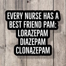 Nurse Healthcare Medical EMS Paramedic Vinyl Laptop Water Bottle Sticker Decal