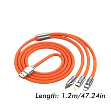3 in 1 Fast USB Charging Cable Universal Multi Function Cell Phone Charger Cord