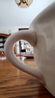 Sky Cup (8 oz) & Saucer Set Pfaltzgraff backstamp Stoneware White Navy Blue ! — photo 4
