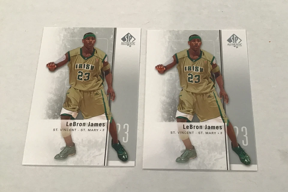 2011-12 Upper Deck SP Authentic Lebron James #2 Gem Mint (2) Card Lot Lakers Hot - Image 2 of 3