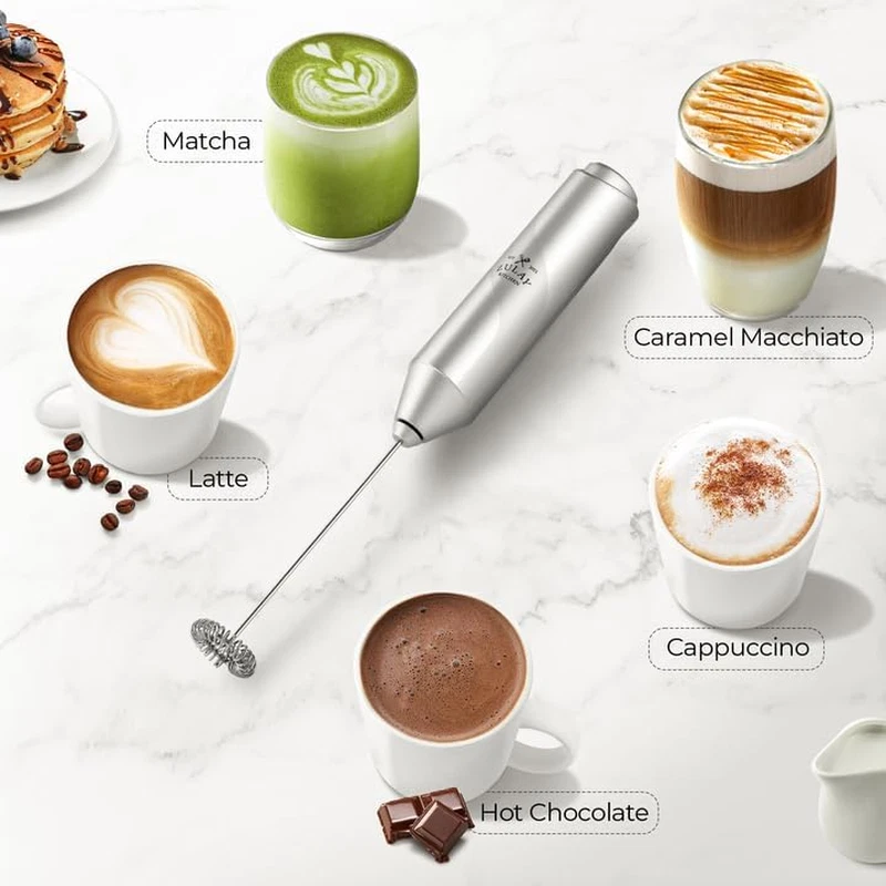 Milk Frother Whisk Mixer Stirrer Coffee Milk Mini Frother-Battery Operated-Handh