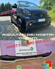📣SMART FORTWO 453 2014+ SPLITTER SOTTO PARAURTI ANTERIORE SPORTIVO IN ABS📣
