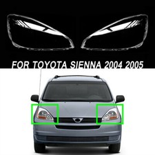 For Toyota Sienna 2004 2005 Pair Transparent Headlight Cover Lens Lamp Housing