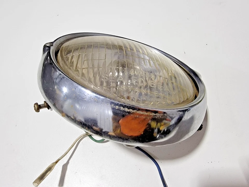 Хорошая лампа фары с кольцом в сборе 1971 Honda CB450 CL450 CB350 CB175 CL350 - Изображение 4 из 4