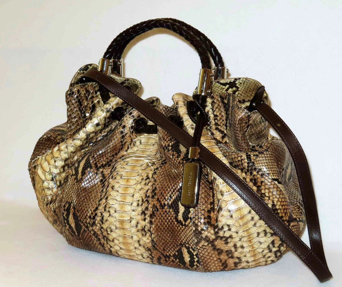 kunst Luchten Gepland MICHAEL KORS COLLECTION Gorgeous GENUINE PYTHON SKORPIOS TOTE ITALY NWT  $2995 | eBay