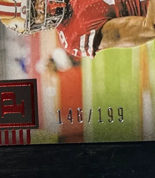 2019 Panini Chronicles DEEBO SAMUEL RC CANVAS RED PARALLEL #P33 49ERS /199 - Image 2 of 3