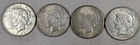 LOT OF 3 1926 S 1 1926 P PEACE SILVER DOLLARS #80