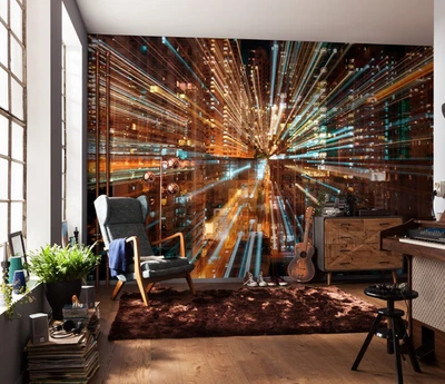 Urban Fototapete Wohnzimmer Und Schlafzimmer Wandbild 3.7x2.4m XXL Größe - Bild 1 von 4