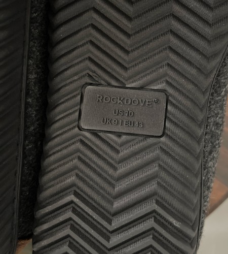 NEW RockDove Moc Slipper Mens Size 10 Hearthfire Gray Memory Foam - Picture 8 of 10