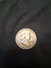 1952 -Ben Franklin-Half Dollar-90% Silver, Circulated-  Vintage