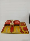 Vintage MARX General Alarm Fire House Tin Lithograph Toy