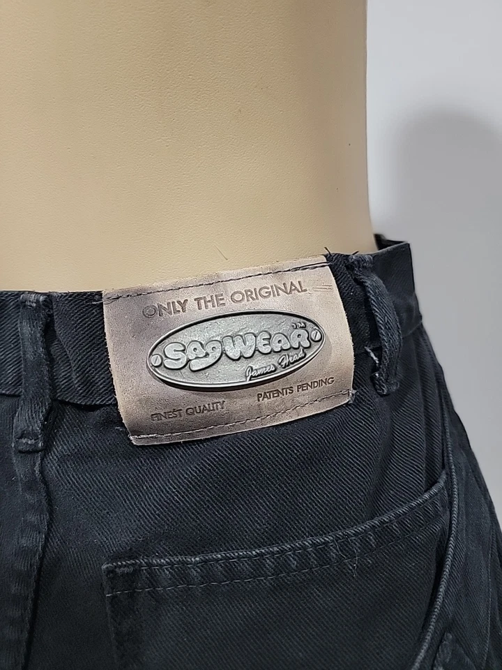 SAGWEAR de James Head. Pantalón corto vaquero vintage años 90 Standout In These 11 para mujer #C3 Foto 2 de 4