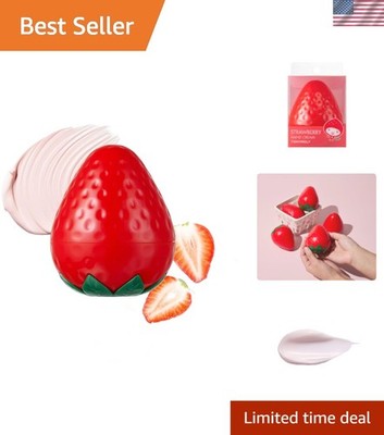 Strawberry Extract Hand Cream for Deep Hydration   1.05 oz Natural Moisturizer