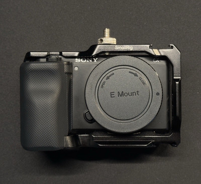 Sony Alpha ZV-E10 24.2MP Mirrorless Camera w/ SmallRig Cage & 4 Batteries