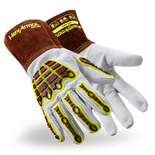 HexArmor HeatArmor 5055 MIG/TIG Welding Glove - Goatskin Leather - Gauntlet Cuff