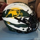 Christian Watson Signed Green Bay Packers/ND State Speed Flex Helmet Beckett