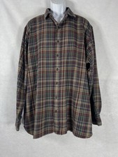 Polo Ralph Lauren Flannel Shirt Mens 2XB Red Green Button Down Plaid Outdoor