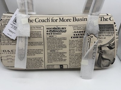 Coach - Asher Newspaper Print Shoulder Bag CDC11    New with tags - Free Ship