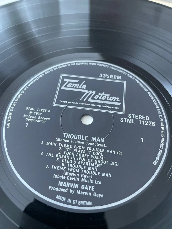 MARVIN GAYE - TROUBLE MAN Blaxploitation UK Tamla Motown STML 11225 LP - Image 3 of 4