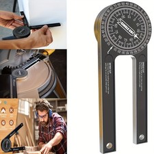 360&deg;Aluminum Miter Saw Protractor Angle Finder for Woodworking Measuring Tool uk