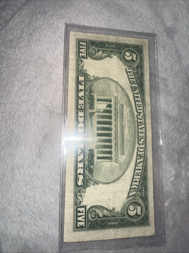 1953 年 5 美元银币证书蓝色印章 — 第 3/4 张图片