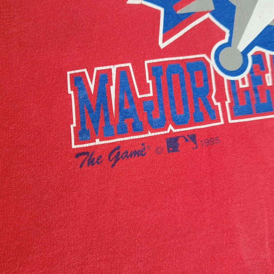 Vintage 1995 Texas Rangers All Star Game Red Tank Top Men's Size Large  - Image 2 of 4