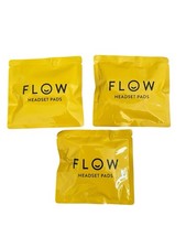 FLOW  Headset Pads 2 Cellulose Pads | saline solution mix 3 Pairs - Exp 2028