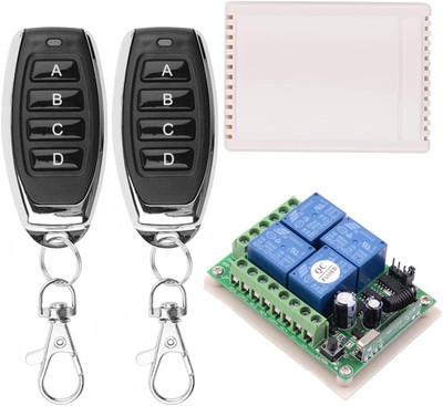 DC 12V Remote Control Switch 4 Channel Universal 433Mhz Remote Control Momentary